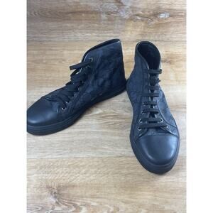 Authenticated Gucci GG Canvas High Top Sneakers Men's US 7.5